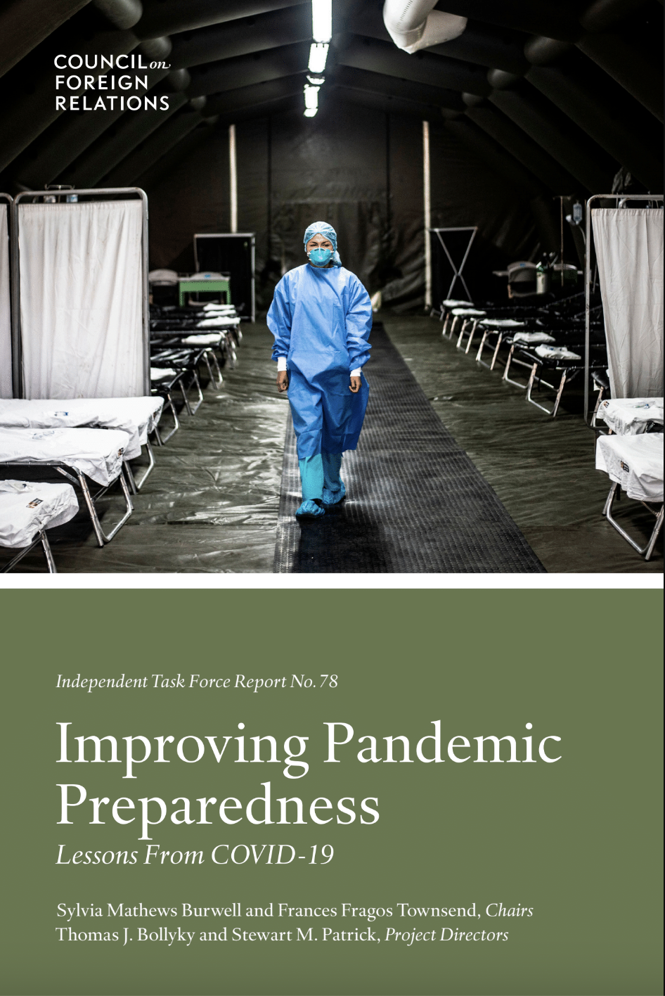 Task Force Report on Improving Pandemic Preparedness cover