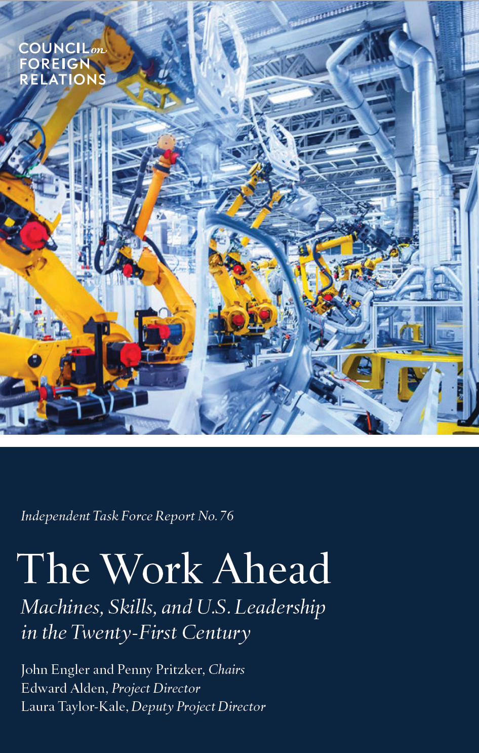 Task Force Report on The Work Ahead cover